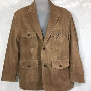 Suede Leather Jacket by Leather Coat 48